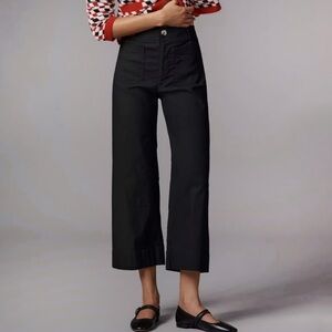 Anthropologie Maeve The Colette Wide Leg Pants in Black